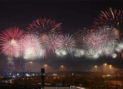 清水河县焰火晚会